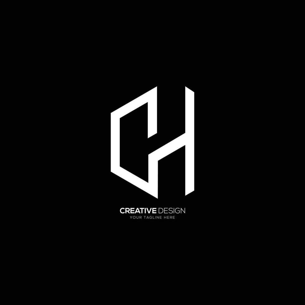 Creative letter C H elegant logo vector