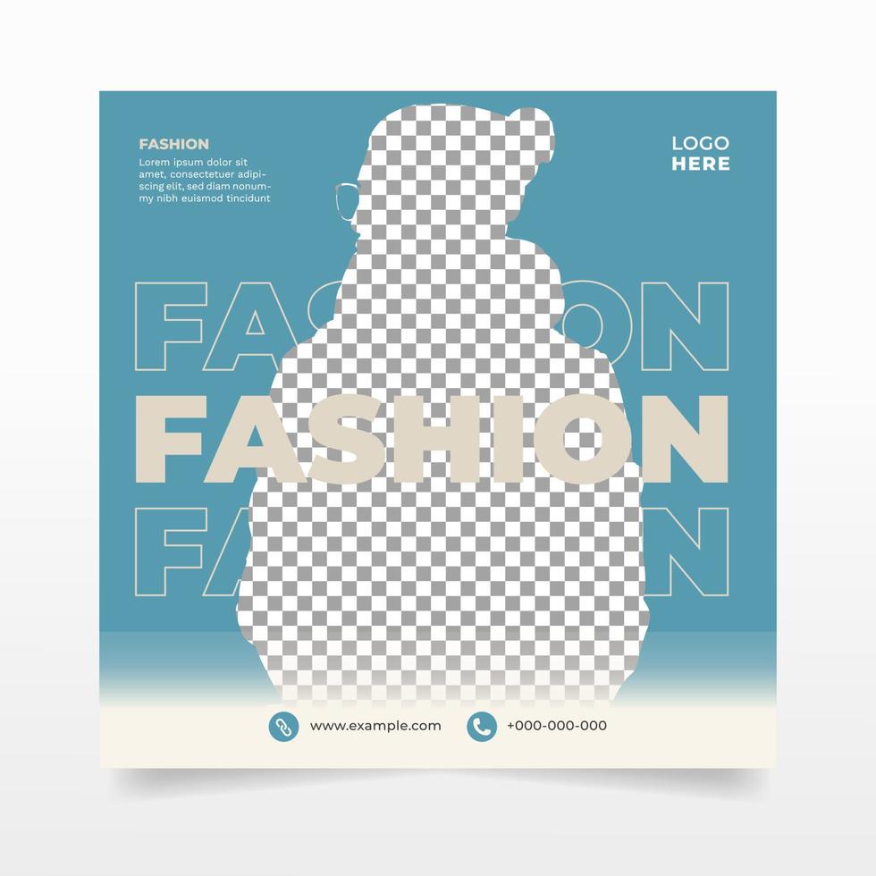 Minimal Fashion Banner for Social Media Posts vector