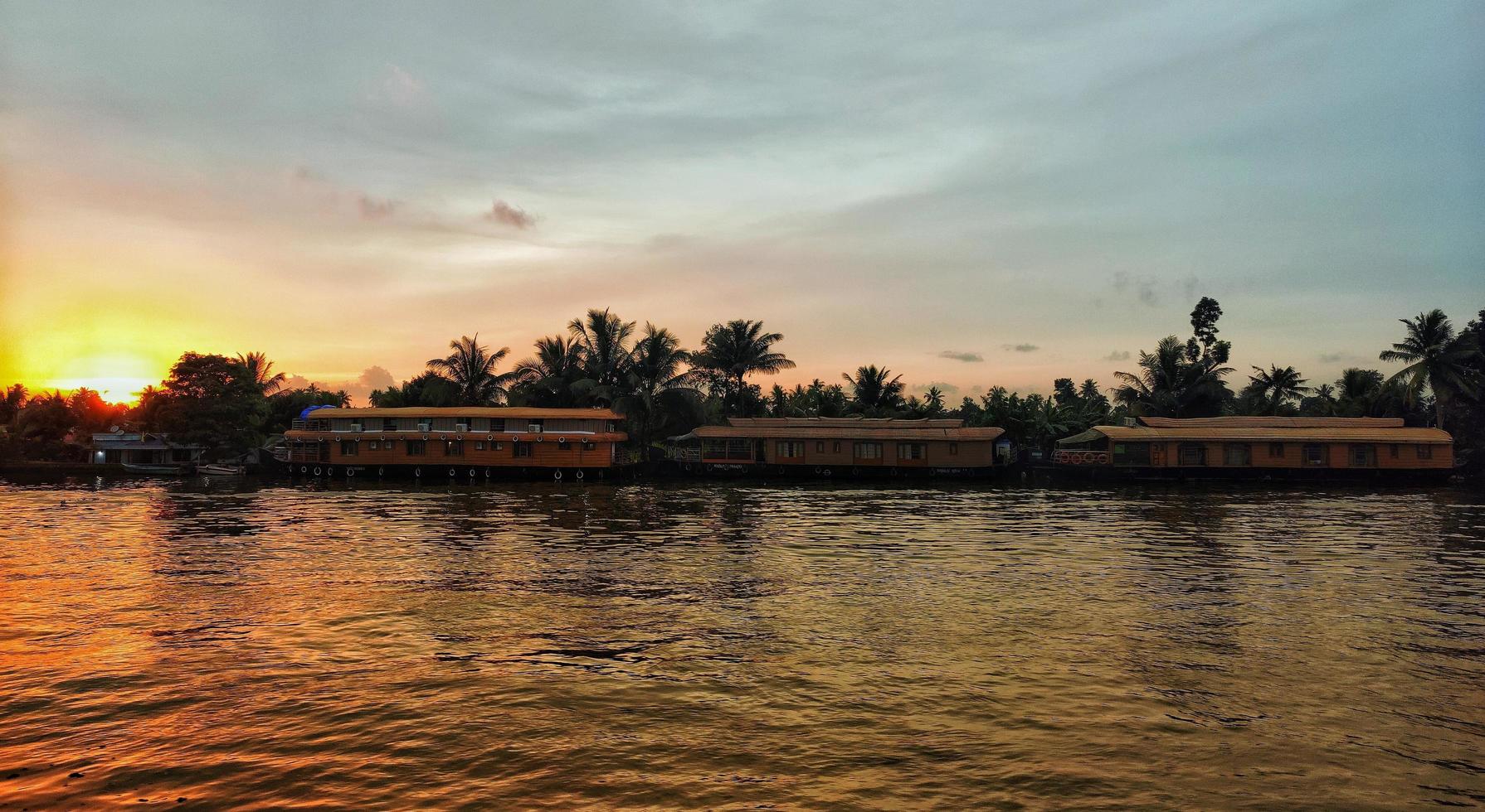 Boat in a river photo