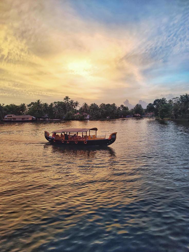 Boat in a river photo