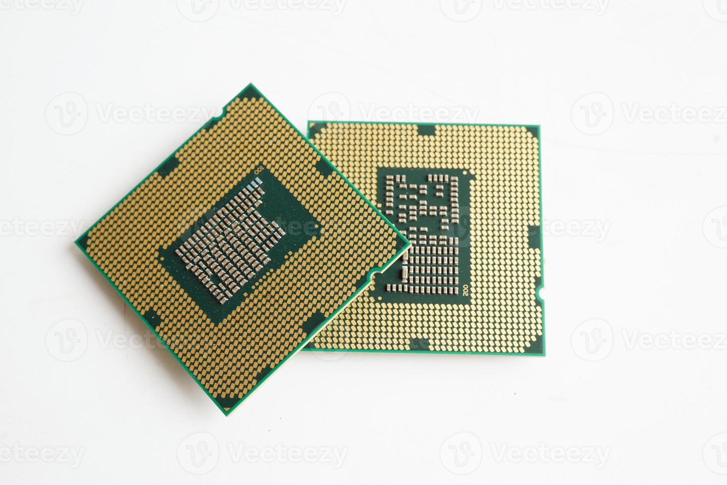 Central Processing Unit, CPU chip processor of computer mainboard, electronic technology. photo