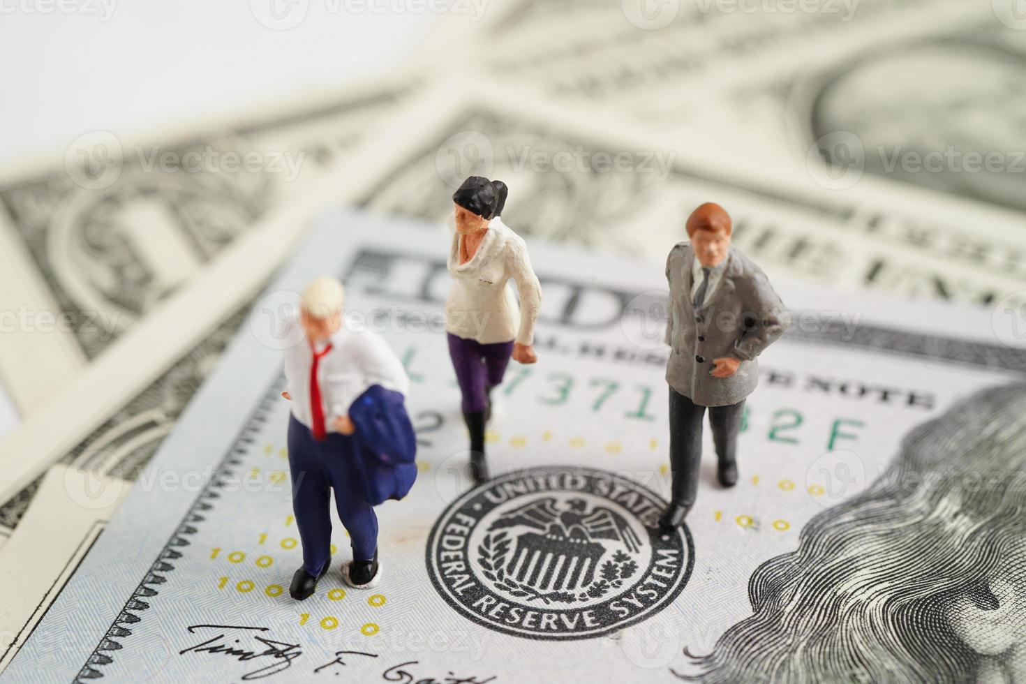 Bangkok, Thailand, September 1, 2022 FED The Federal Reserve System with business people, the central banking system of the United States of America. photo
