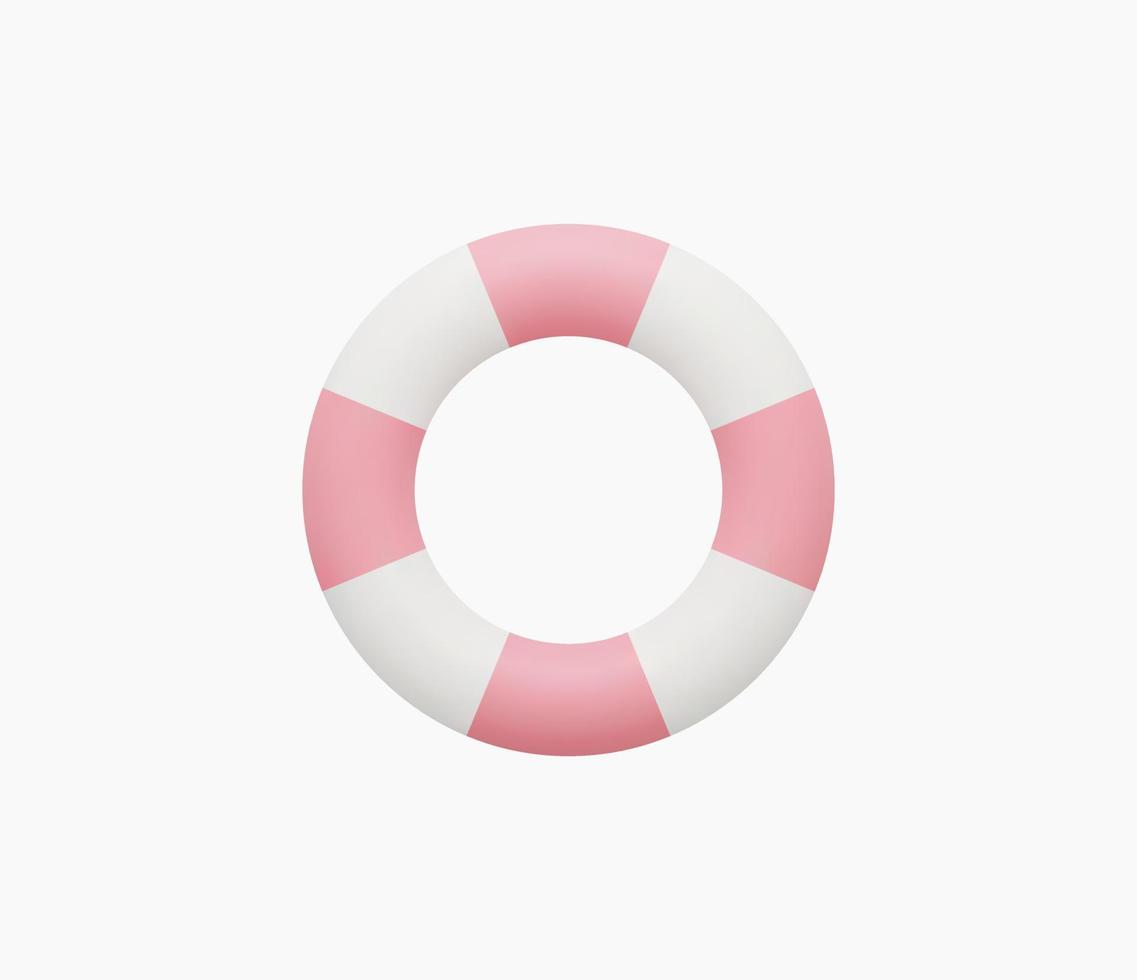 3d Realistic Lifebuoy Swim ring vector Illustration