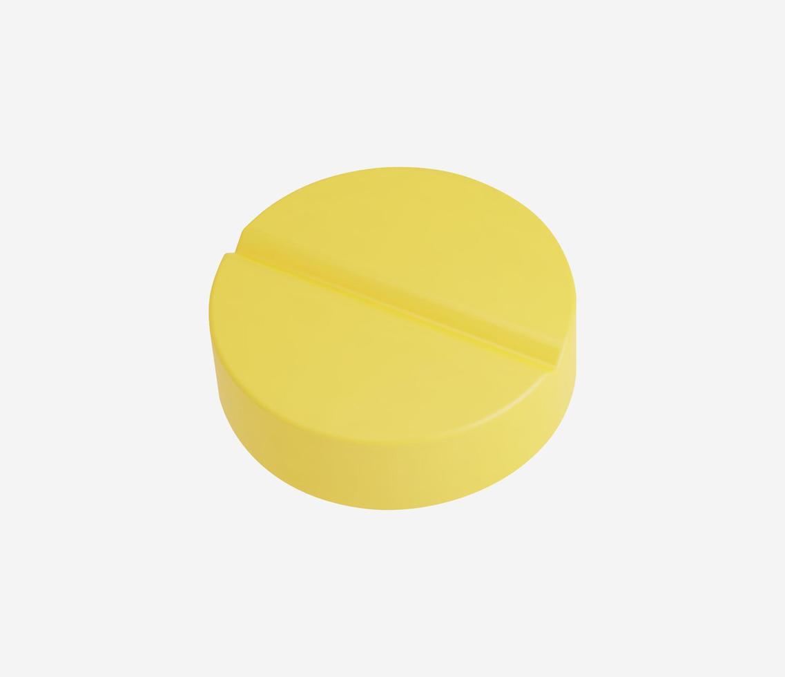 3d Realistic Medicinal Capsule vector illustration