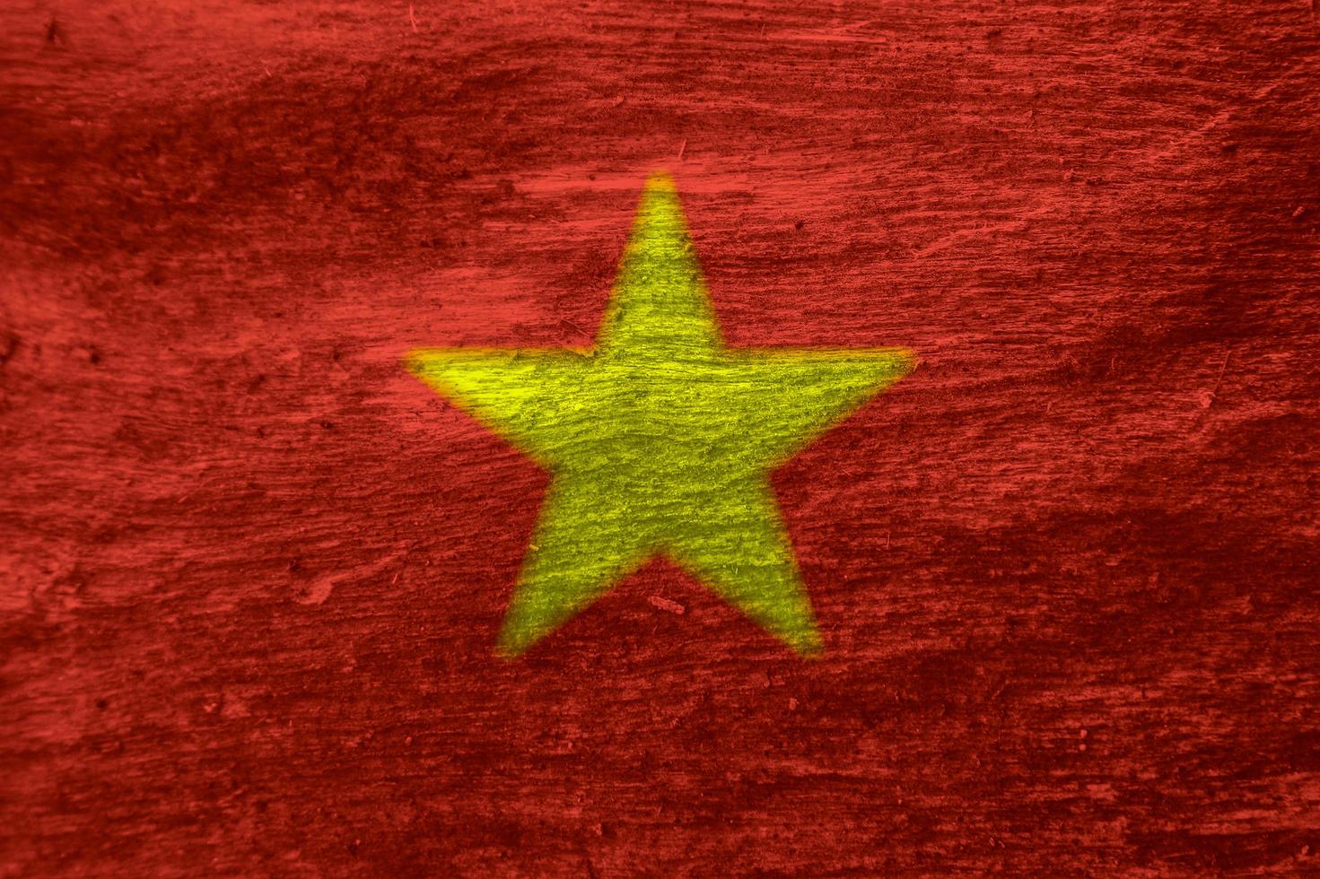 vietnamese flag texture as a background photo