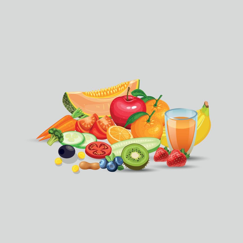 Healthy food and traditional restaurants, cooking, menu, vector illustration