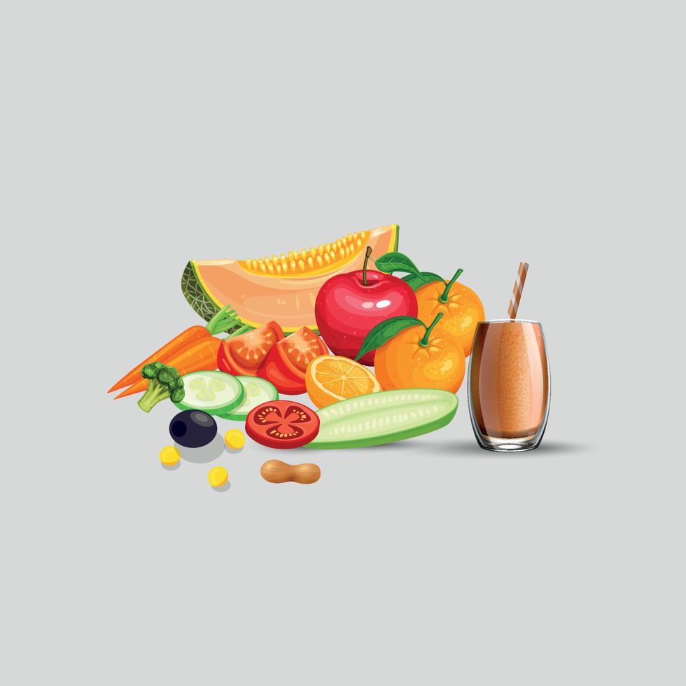 Healthy food and traditional restaurants, cooking, menu, vector illustration