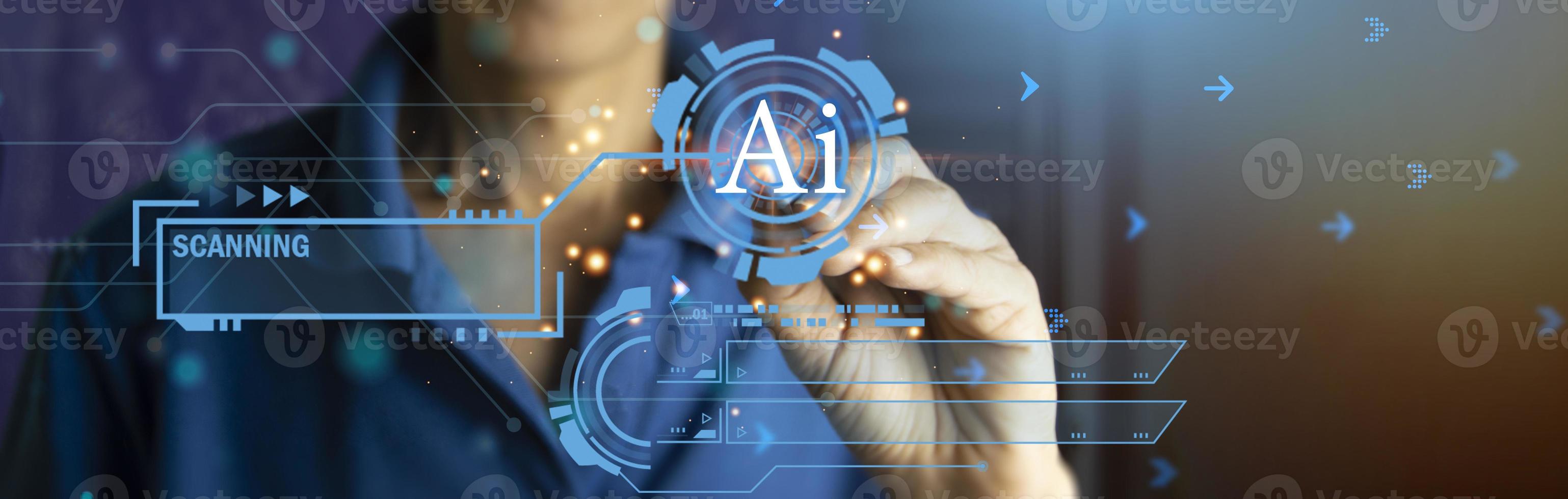 system concept controlled by artificial intelligence photo