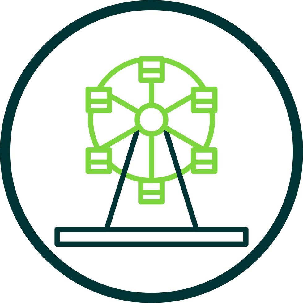 Ferris Wheel Vector Icon Design