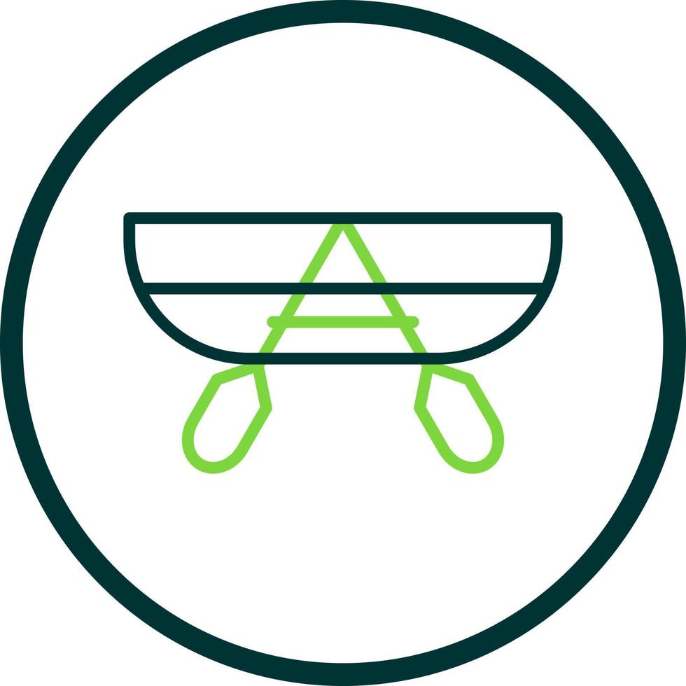 Canoeing Vector Icon Design