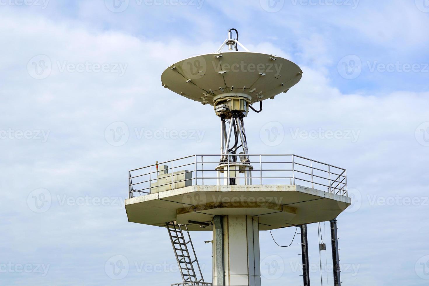 Theos Satellite Receiving and Control Station, Thailand's first resource observation satellite. Soft and selective focus. photo