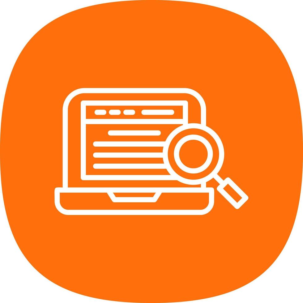 Online Search Vector Icon Design