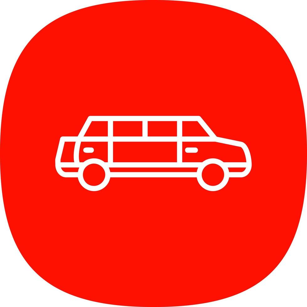 Limousine Vector Icon Design