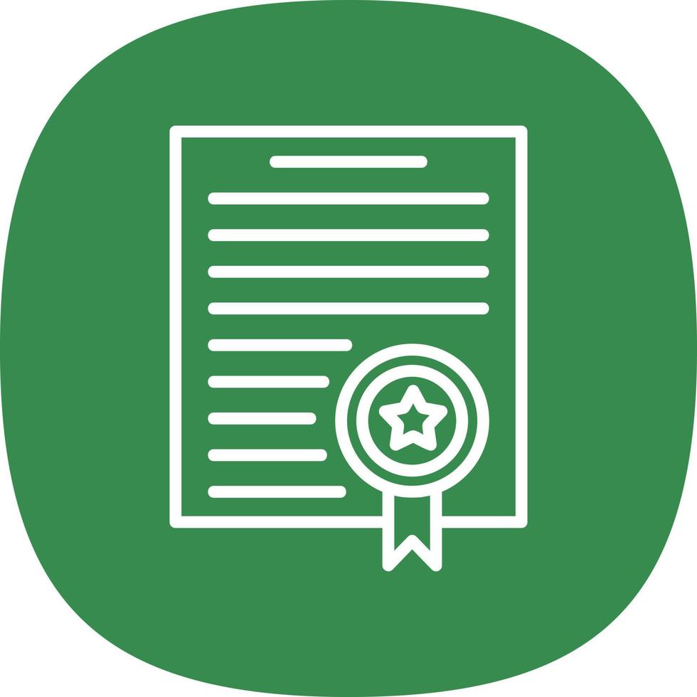 diseño de icono de vector de certificado