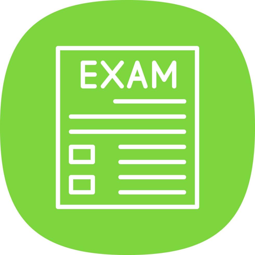 diseño de icono de vector de examen