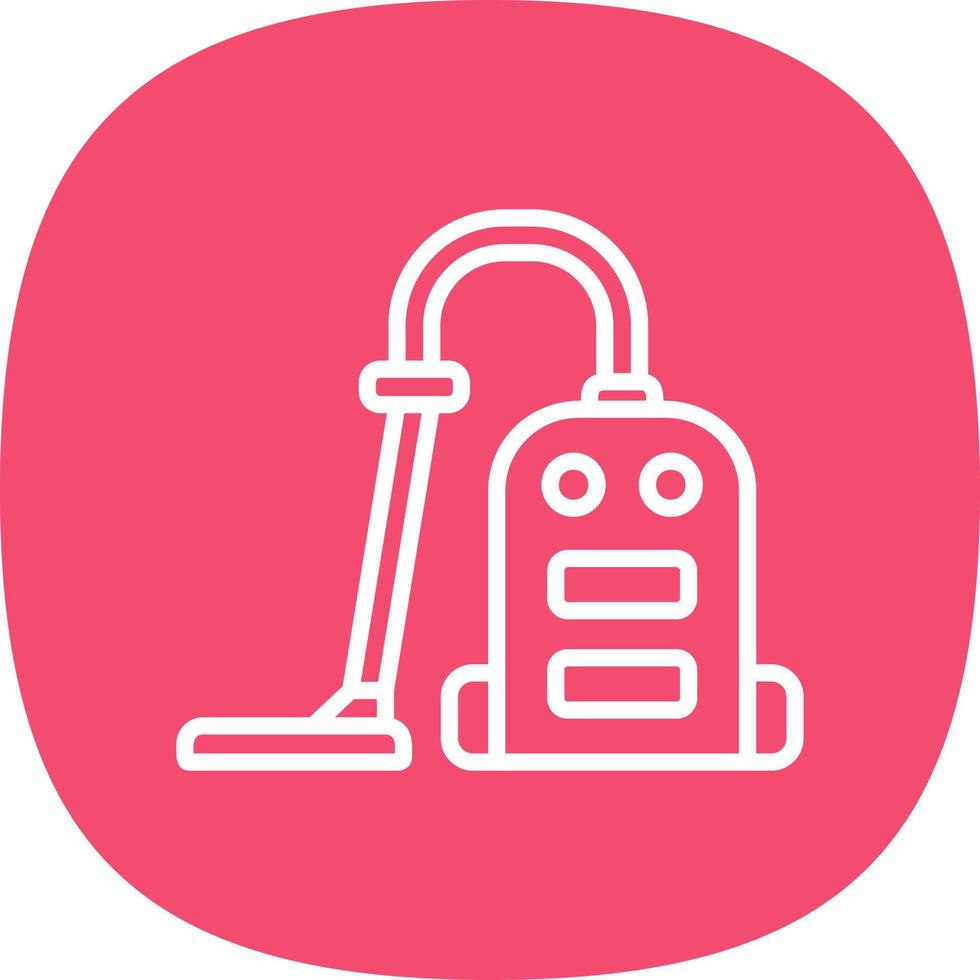 Vacuum Cleaner Vector Icon Design