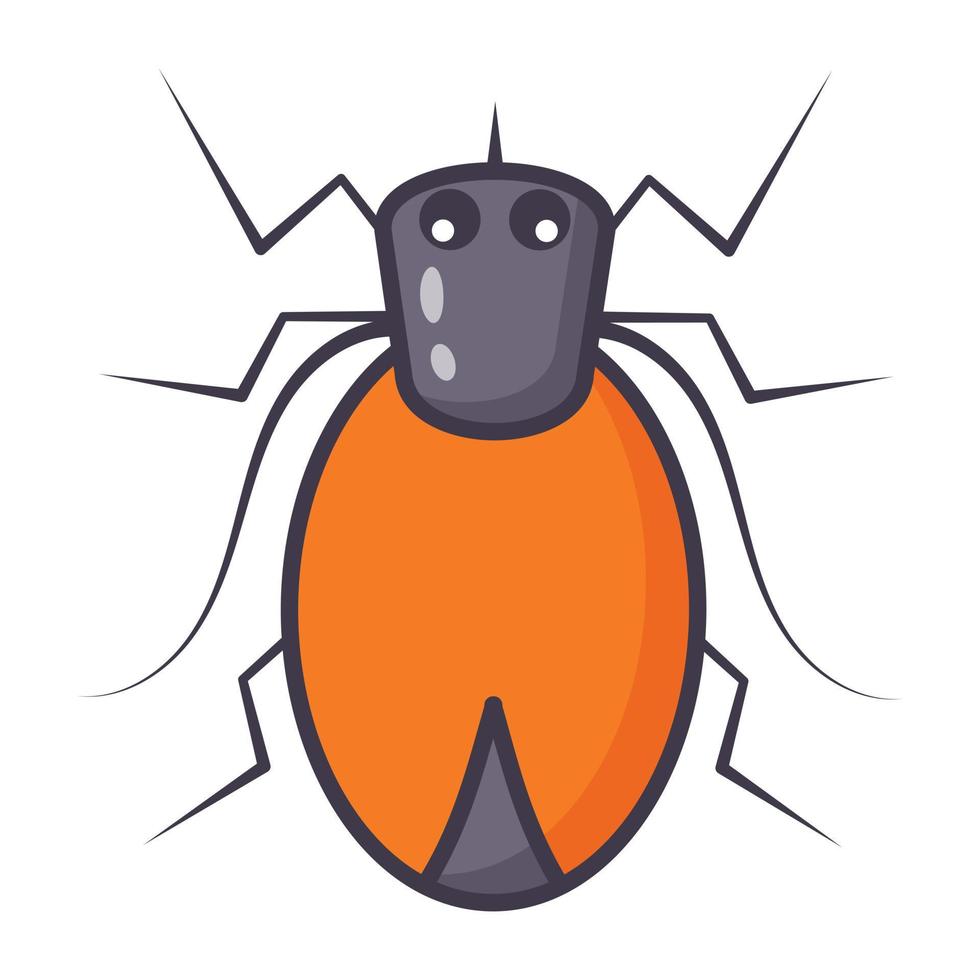 Blattodea insect, flat cartoon icon of roaches vector