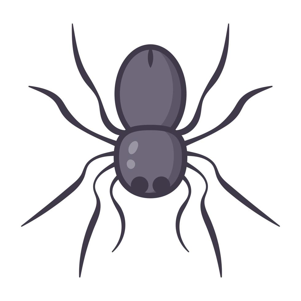 Harvestmen, flat icon of spider vector