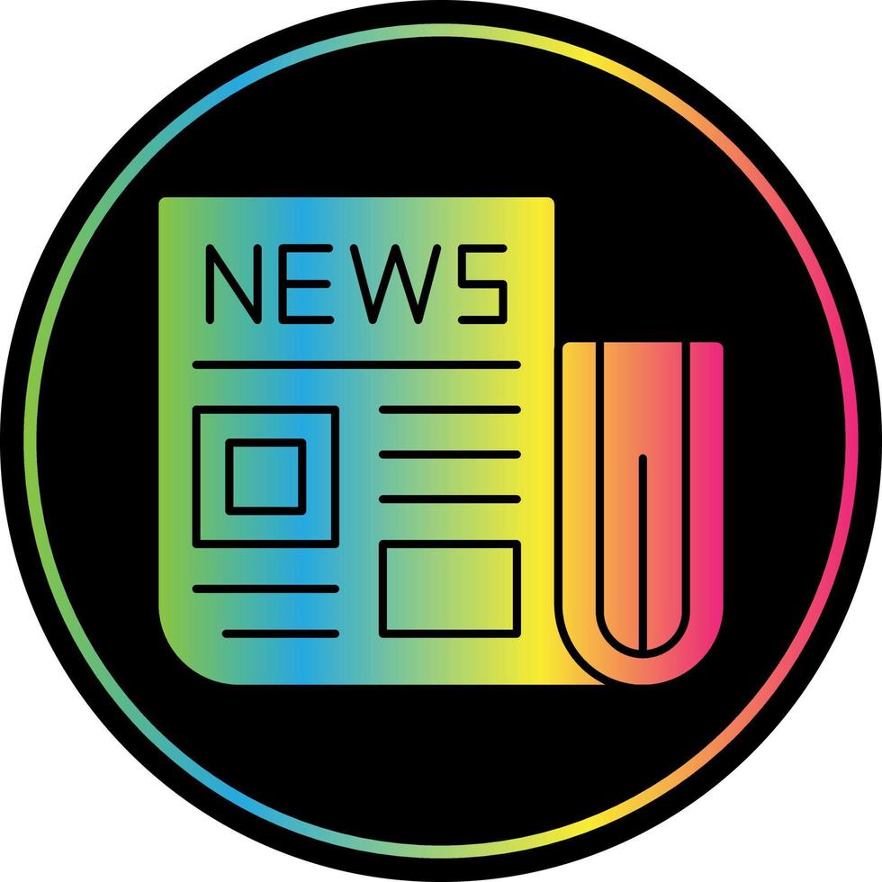 Newspaper Vector Icon Design