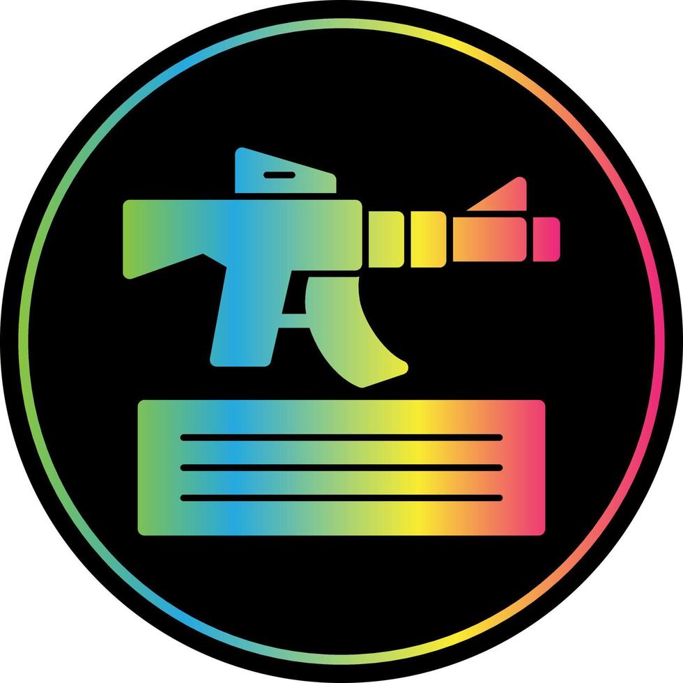 Knocked Out Vector Icon Design