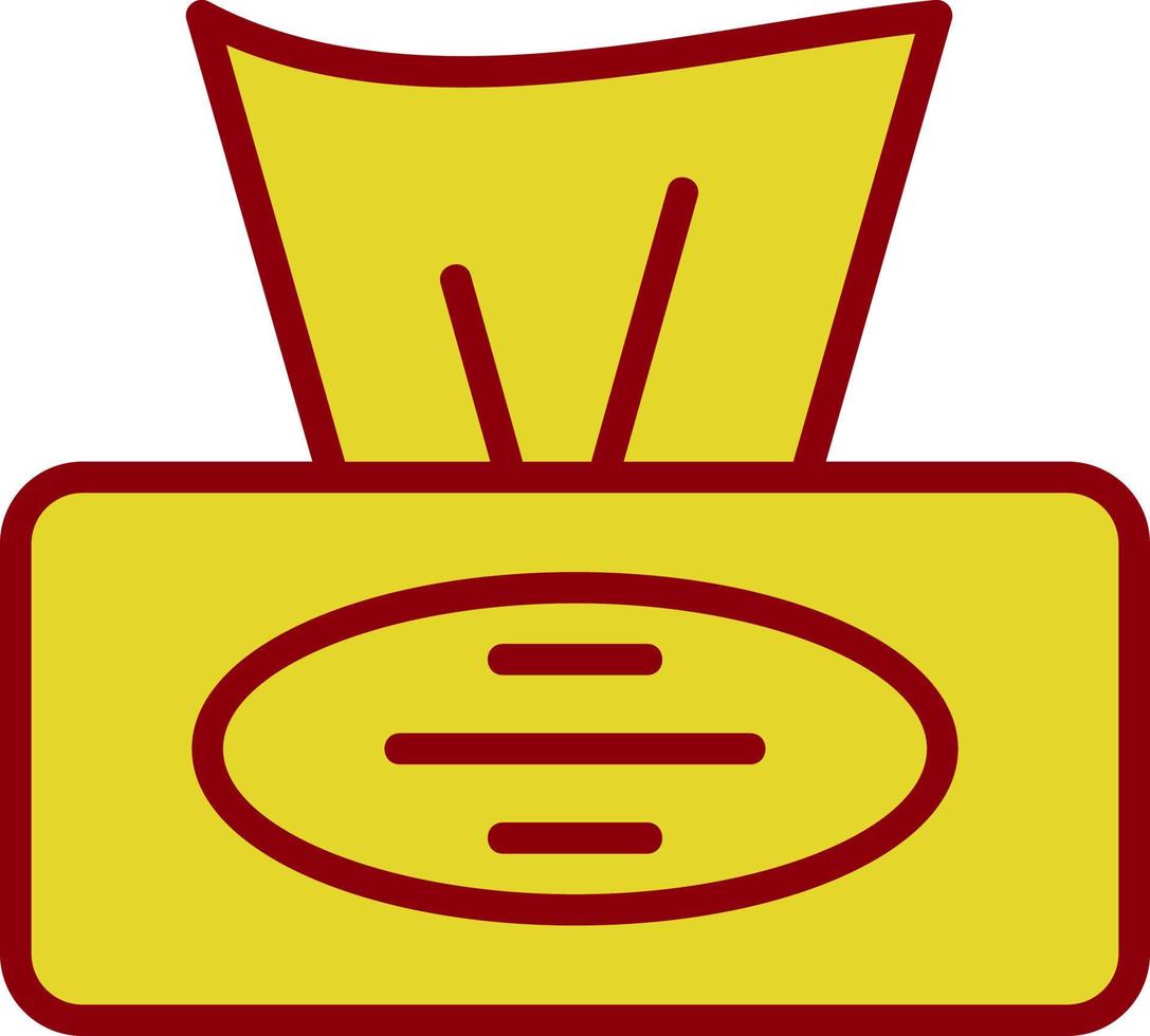 Tissue Box Vector Icon Design