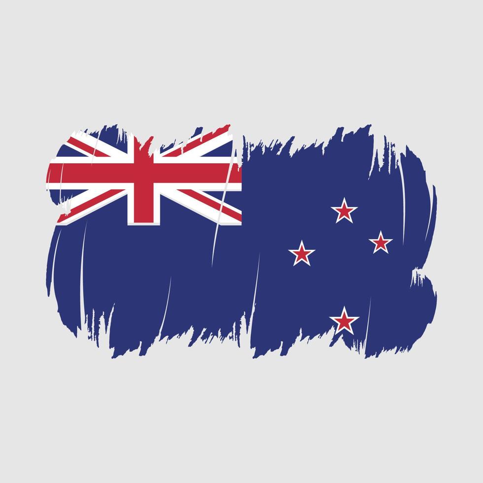 New Zealand Flag Brush Vector