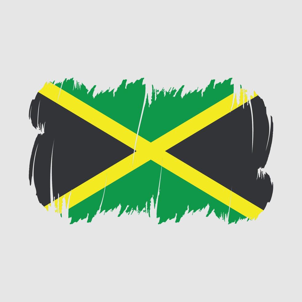 Jamaica Flag Brush Vector