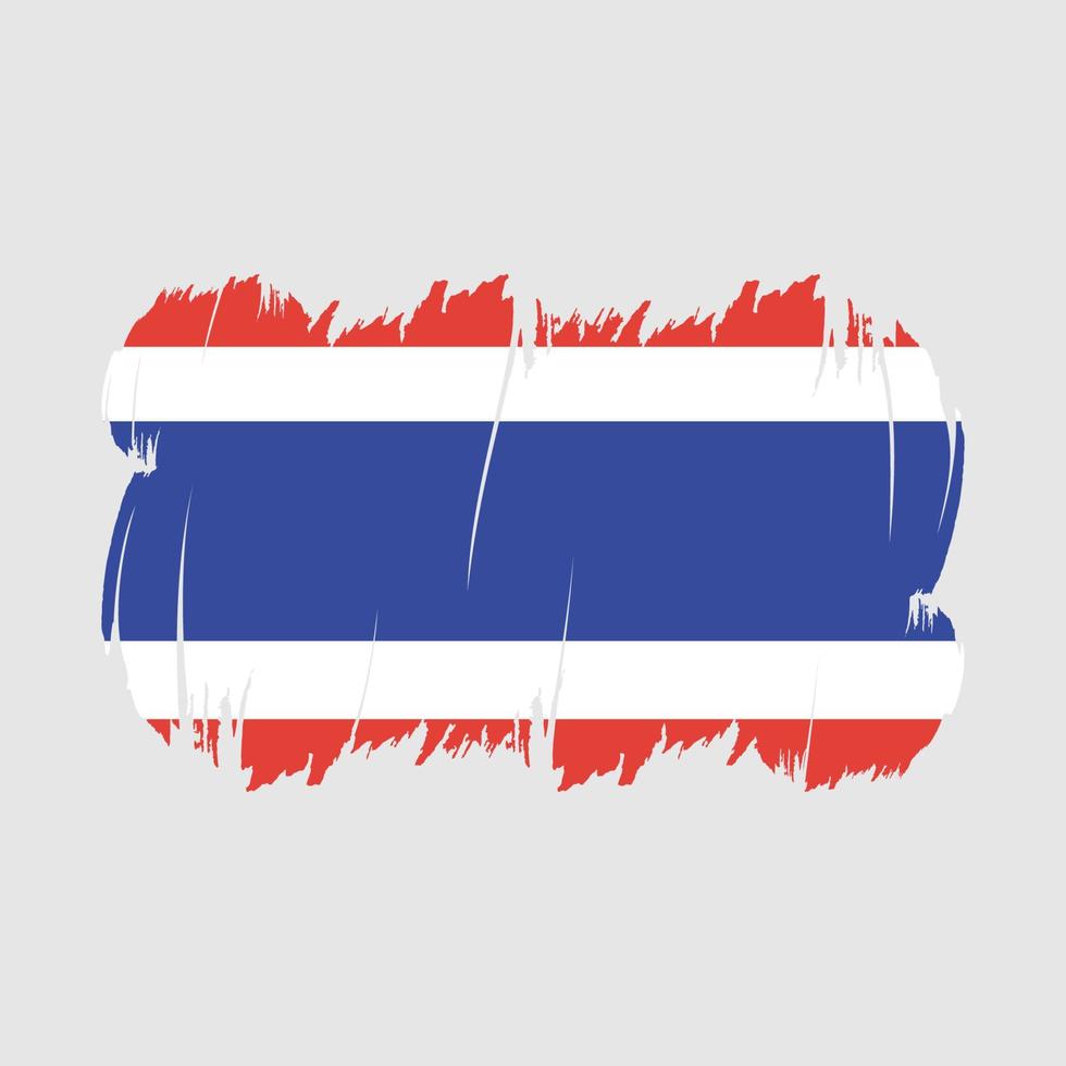 Thailand Flag Brush Vector