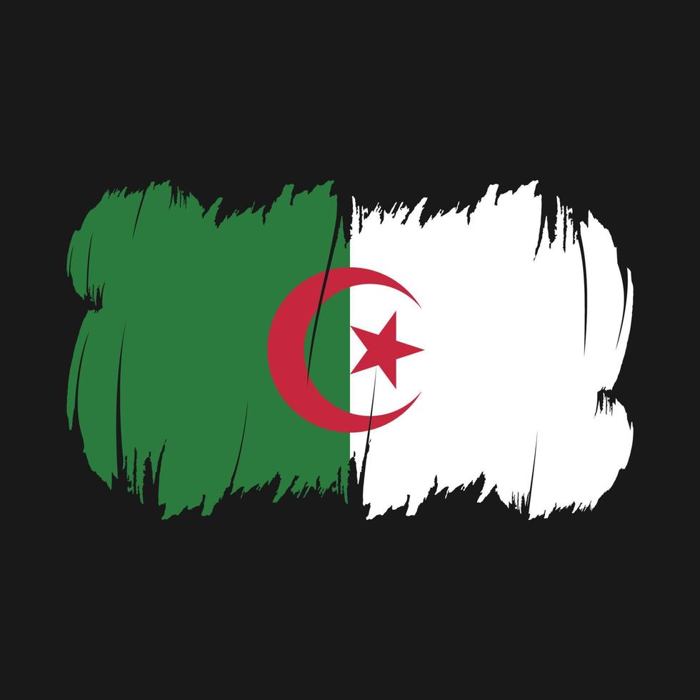 Algeria Flag Brush Vector