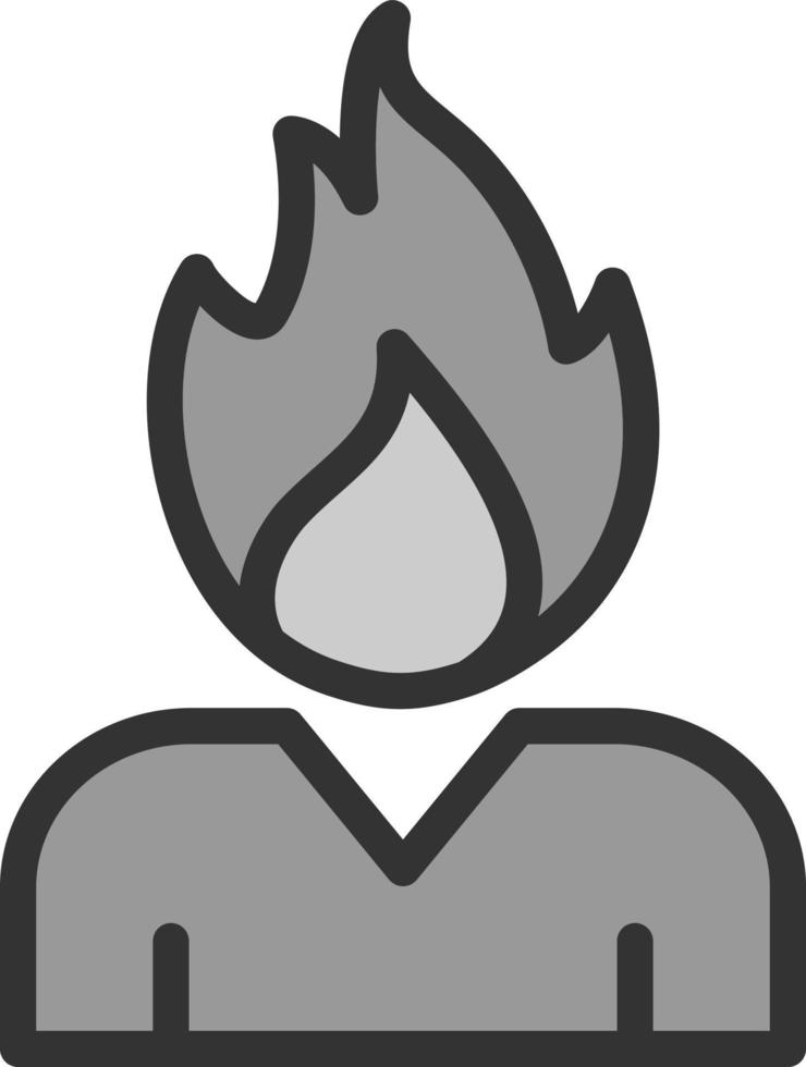 Burning Vector Icon Design