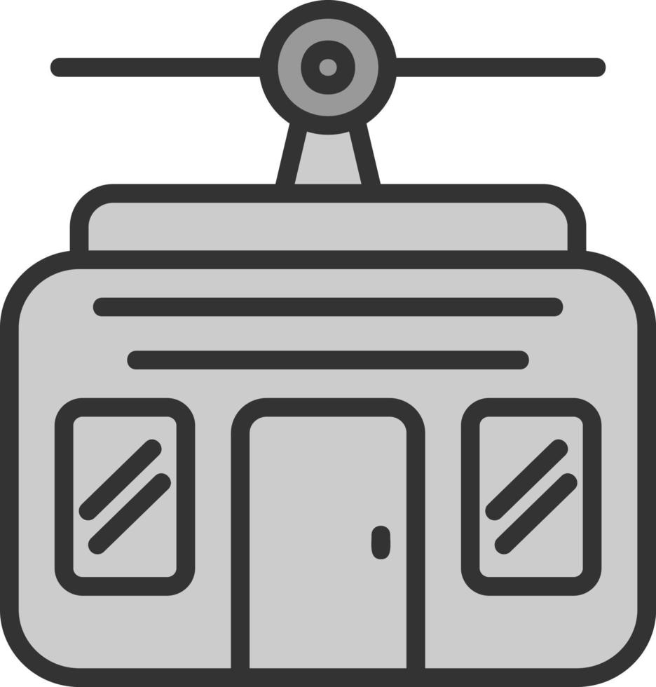 Cable Car Vector Icon Design