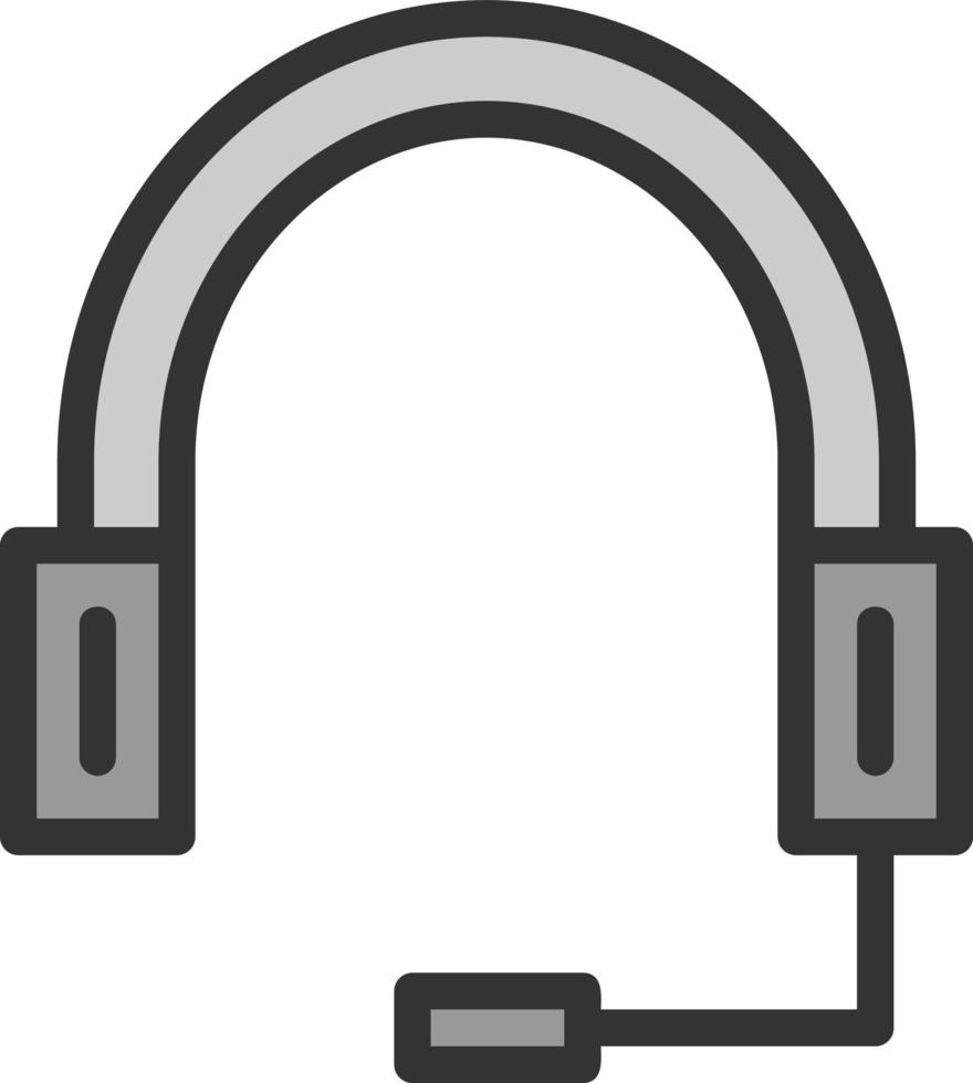 diseño de icono de vector de auriculares