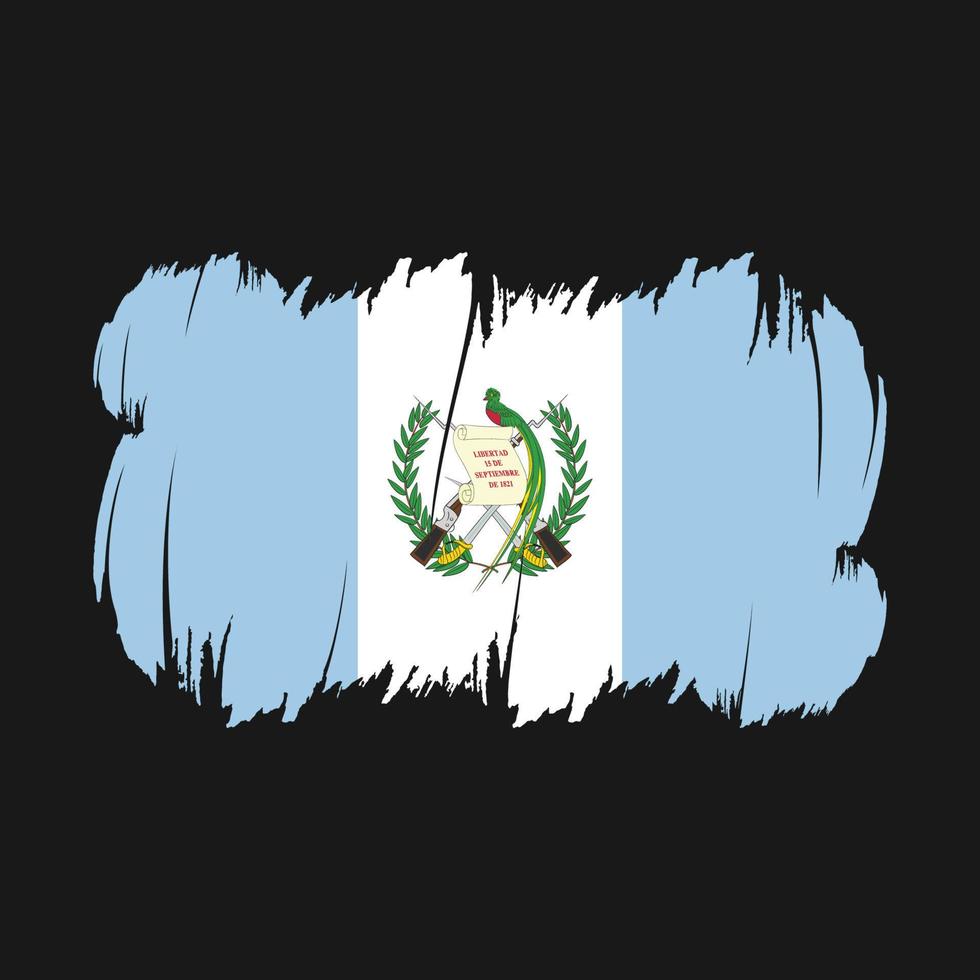 Guatemala Flag Brush Vector