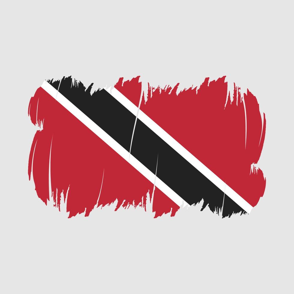 vector de pincel de bandera de trinidad