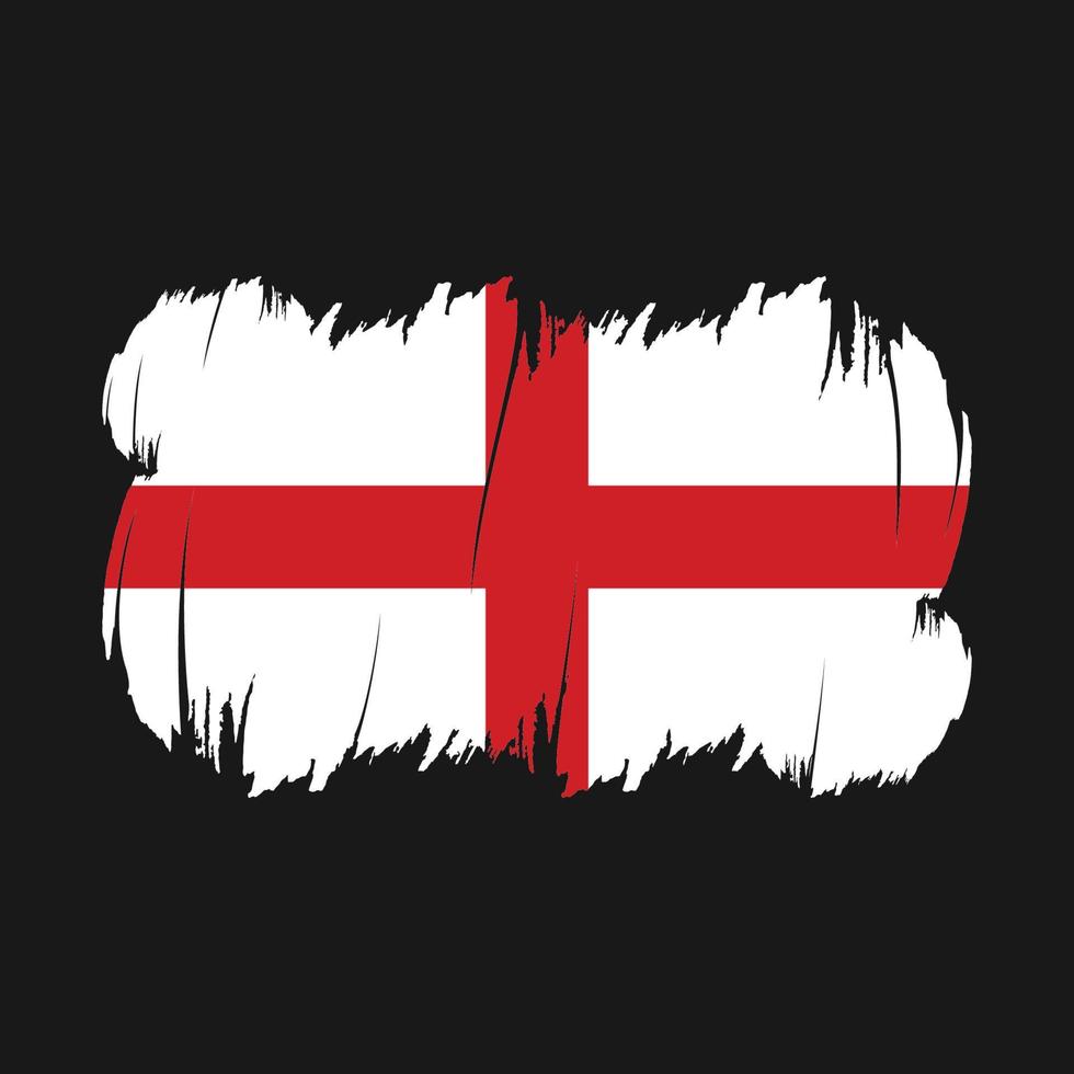 England Flag Brush Vector