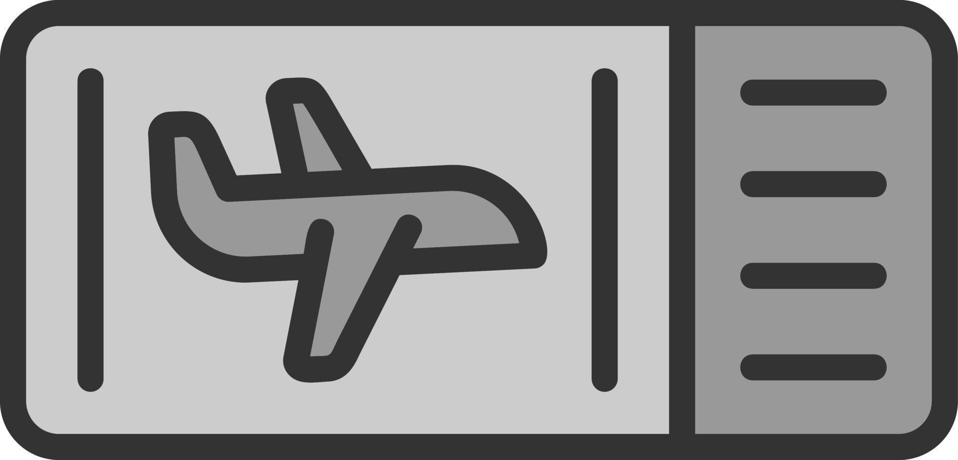 Plane Ticket Vector Icon Design