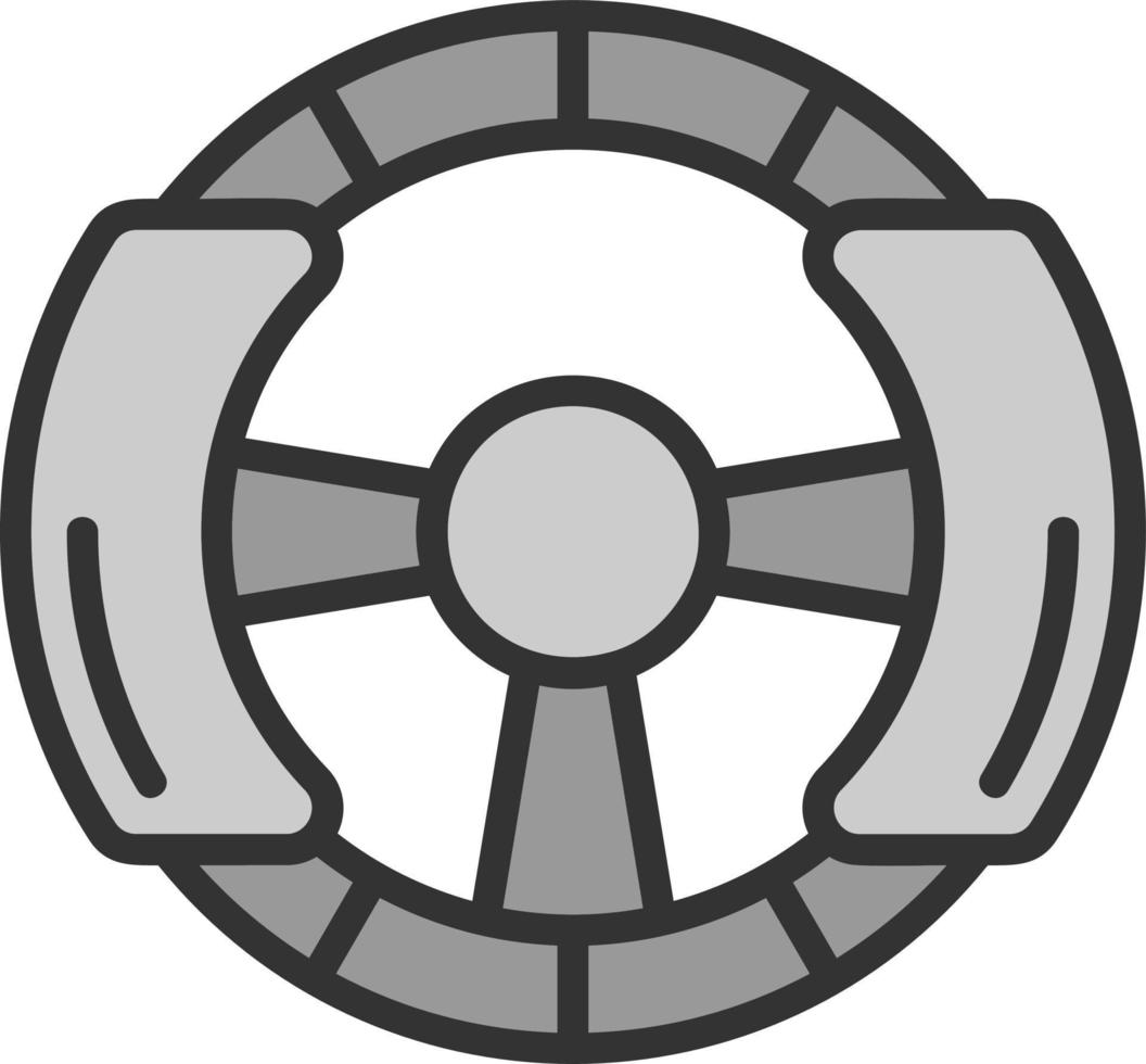Steering Wheel Vector Icon Design