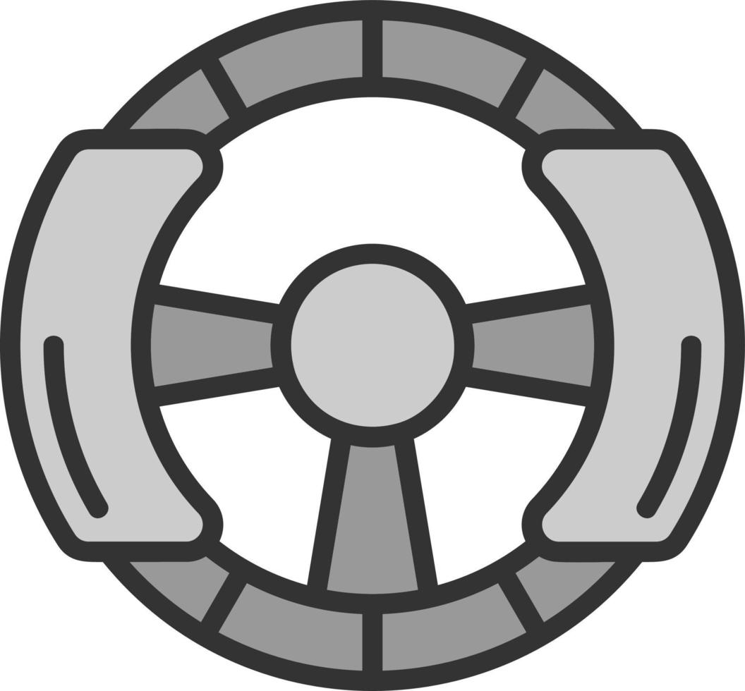 Steering Wheel Vector Icon Design