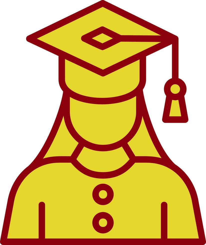 Graduate Woman Vector Icon Design