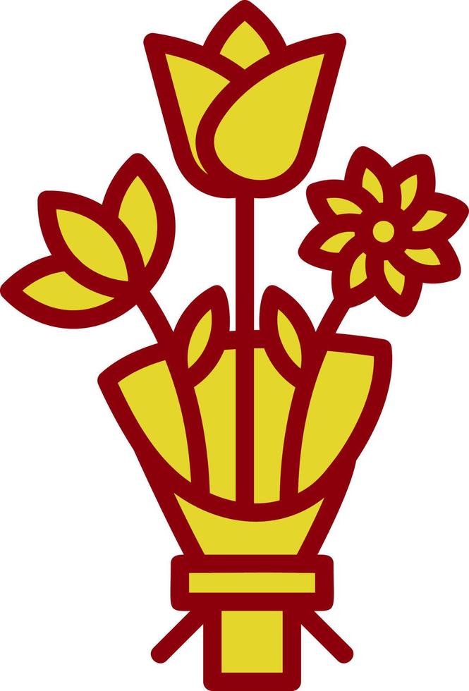 diseño de icono de vector de ramo de flores