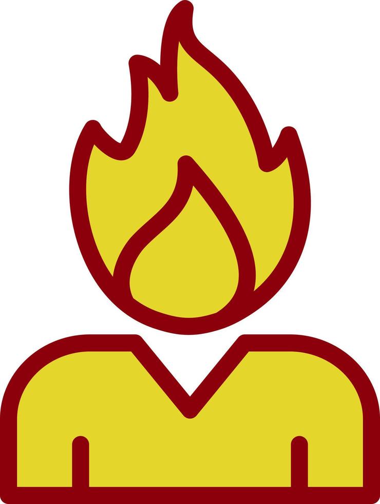 diseño de icono de vector ardiente