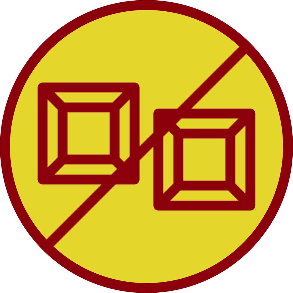 No Sugar Vector Icon Design