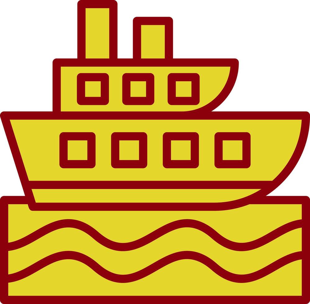 diseño de icono de vector de crucero