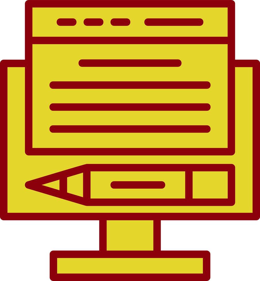 Online Content Vector Icon Design