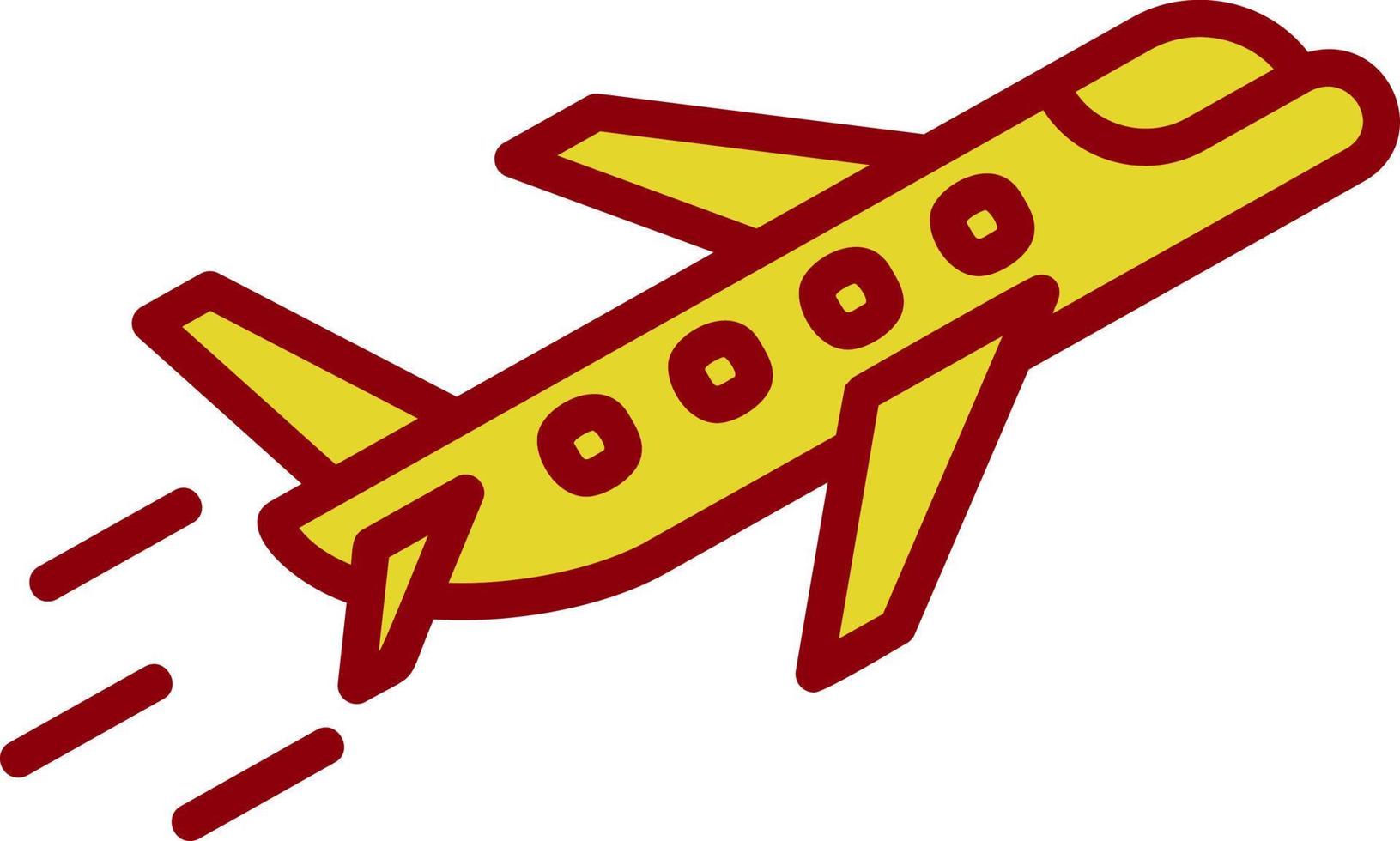 diseño de icono de vector de avión