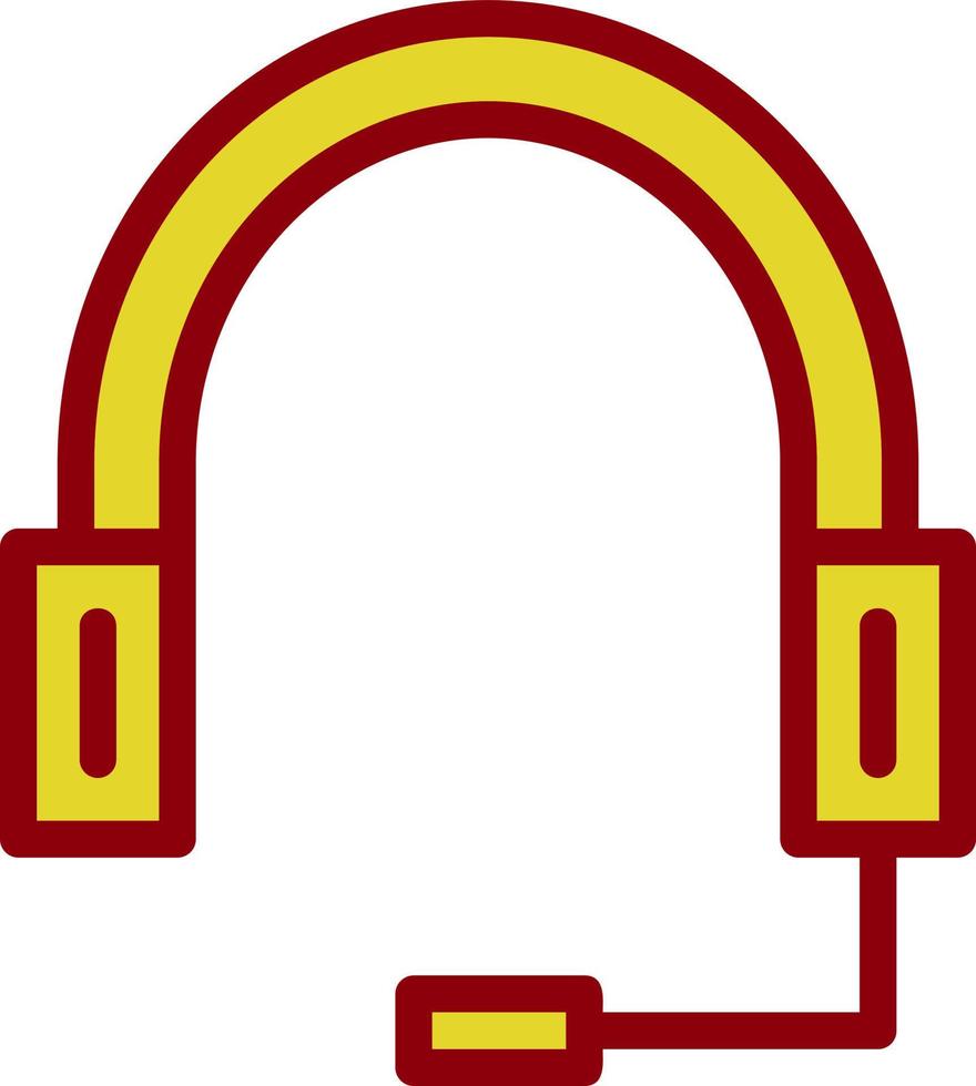 diseño de icono de vector de auriculares