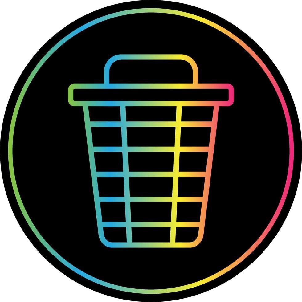 Trash Bin Vector Icon Design