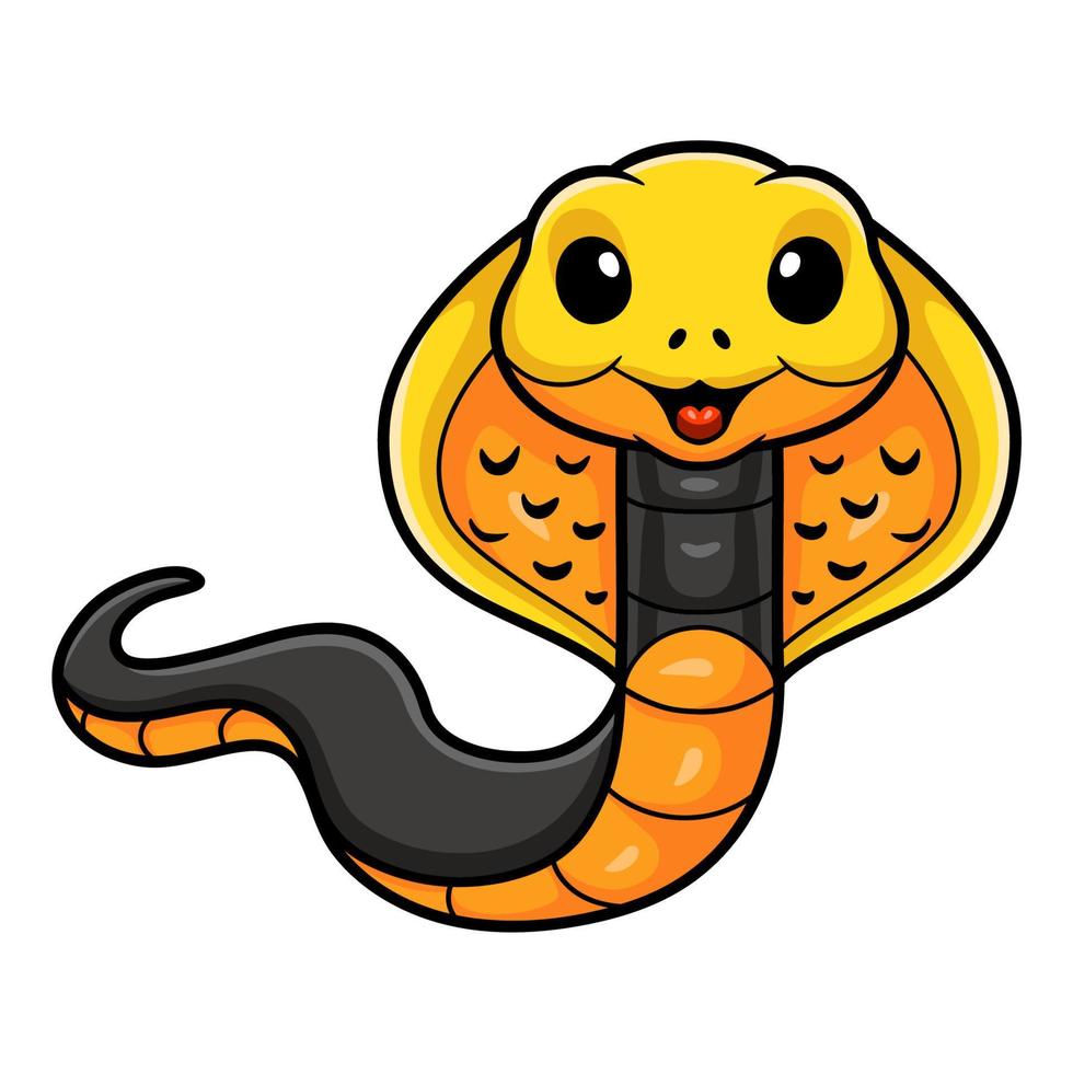 Cute philippines cobra cartoon vector