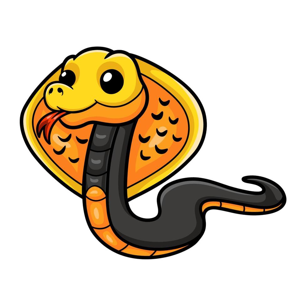 Cute philippines cobra cartoon vector