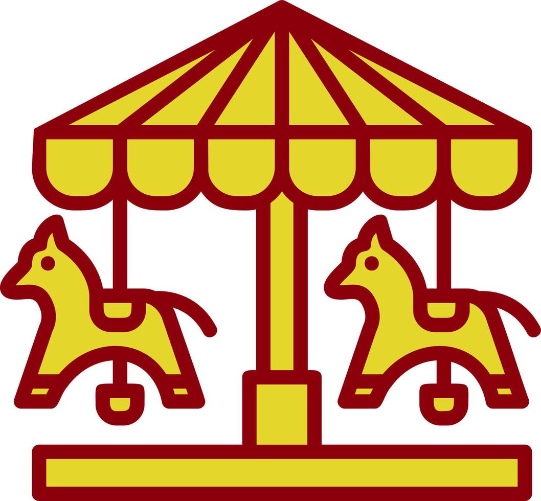 diseño de icono de vector de merry go round